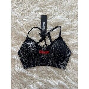 Civil Regime Overran by Webs Kelly Seamless Sports Bra Black Size XS